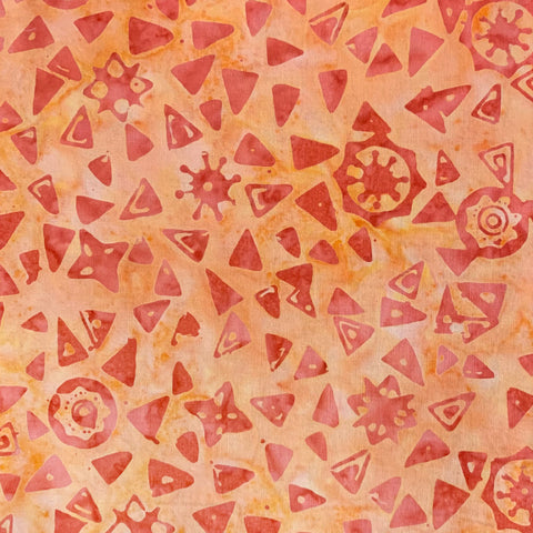Island Batik Mandala Magic - Triangles Cantaloupe 612005201