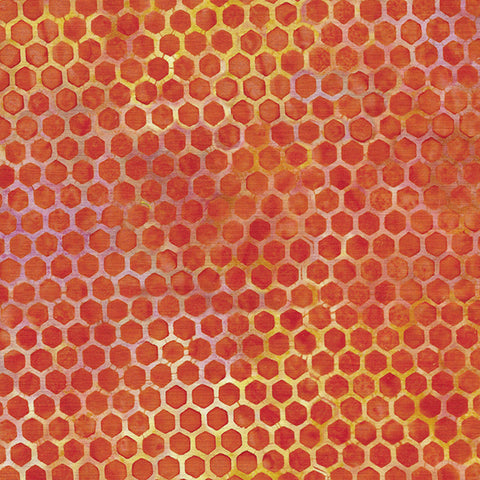 Island Batik Honeycomb - Orange Marmalade 112201256