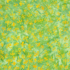Island Batik Mandala Magic - Swirl Dot Lemon Lime 612004612