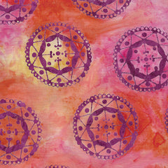 Island Batik Mandala Magic - Circles Poppy 612006250