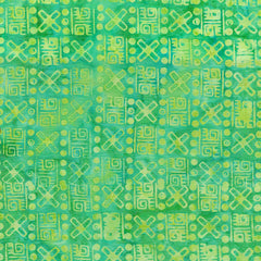 Island Batik Ancient Etchings - Weaving -Lemon-Lime 621906612