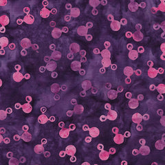 Island Batik Blinded by Science - Water Molecules - Blurple -  622003470