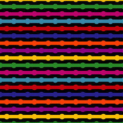 Color Splash - Stripes with Circles-Multi - 922003800CV